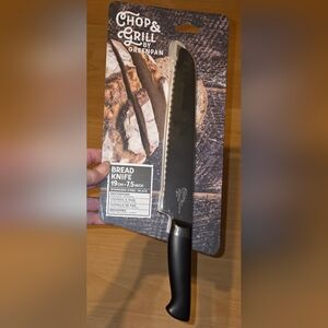 GreenPan Stainless Steel 7.5" Chop & Grill Bread Knife New in Original Packaging